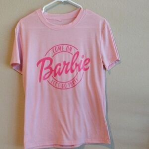 Barbie Pink Short Sleeve Tee with Logo